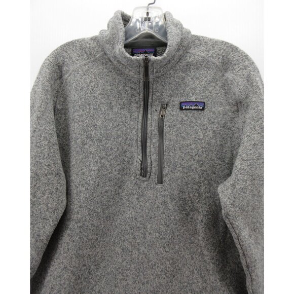 Patagonia Jacket Medium Better Sweater 1/4 Zip Pullover Medicine Logo * - Picture 2 of 15
